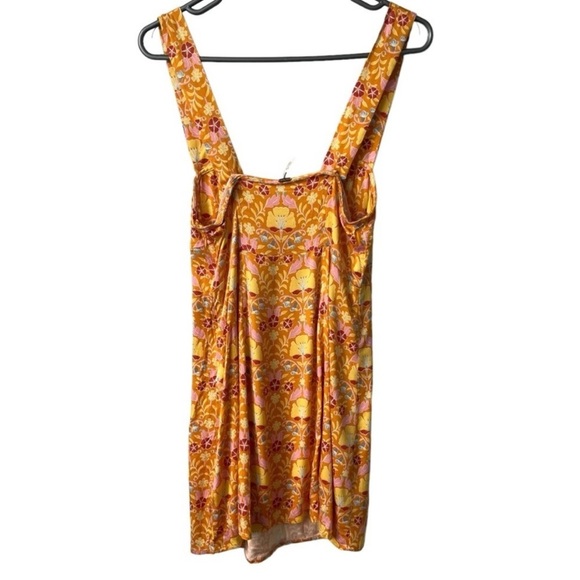 Free People Sasha Sweetheart Neckline Printed Mini Dress S - Picture 3 of 13